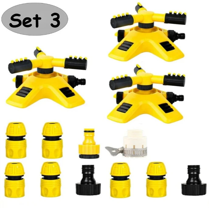 360 Degree Rotating Garden Sprinkler Automatic Lawn Water Sprayer Irrigation System for Yard Coverage Outdoor Plant Care