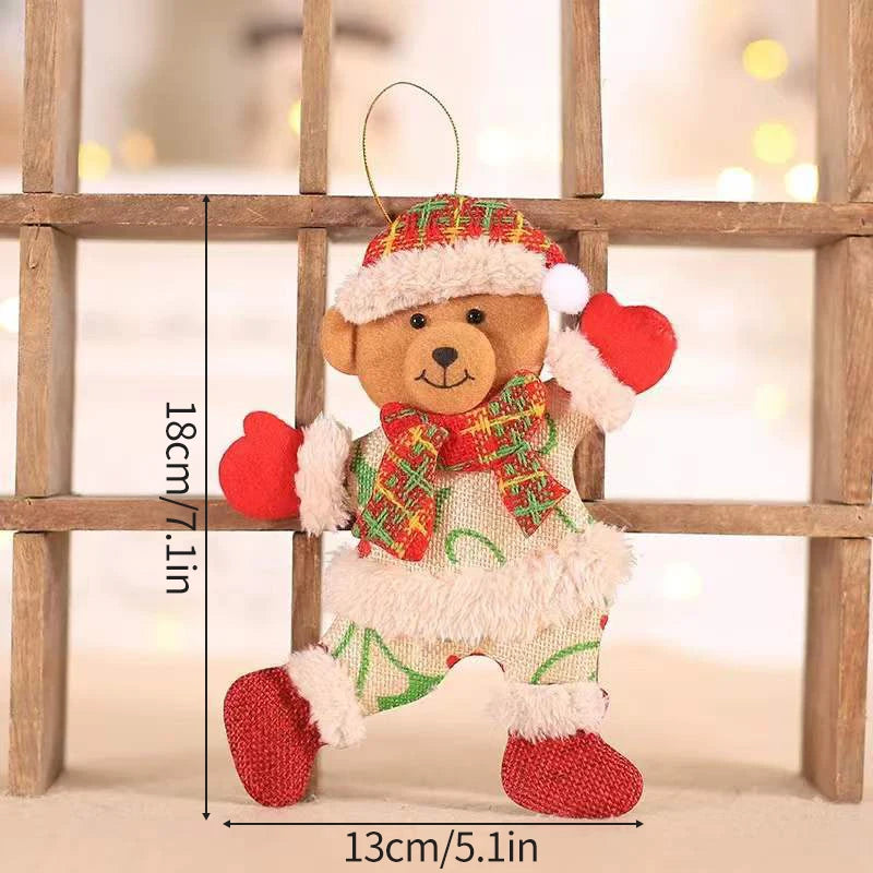 Christmas Decorations Christmas Tree Accessories New Year Kawaii Hanging Pendants Gift Sock Pendant for Navidad Decor