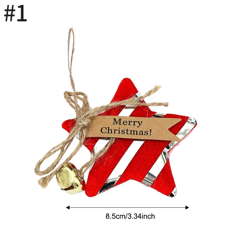 Christmas Decorations Christmas Tree Accessories New Year Kawaii Hanging Pendants Gift Sock Pendant for Navidad Decor