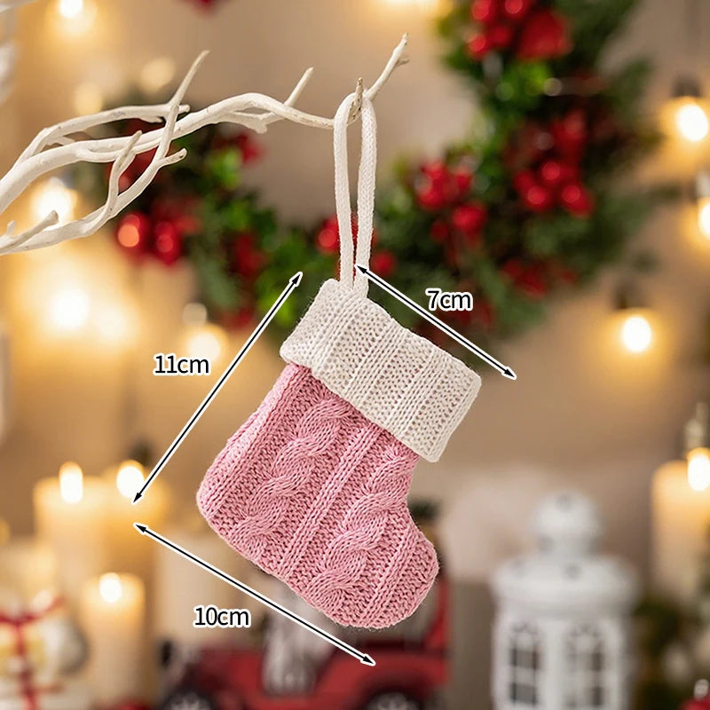 Christmas Decorations Christmas Tree Accessories New Year Kawaii Hanging Pendants Gift Sock Pendant for Navidad Decor