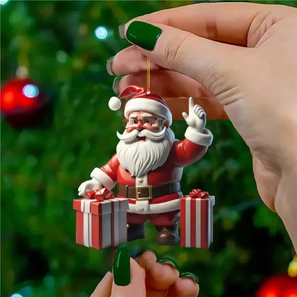 Christmas Santa Claus Snowmen Pendant Christmas Tree Hanging Oranment New Year 2025 Gift Xmas Tree Decoration for Home Decor