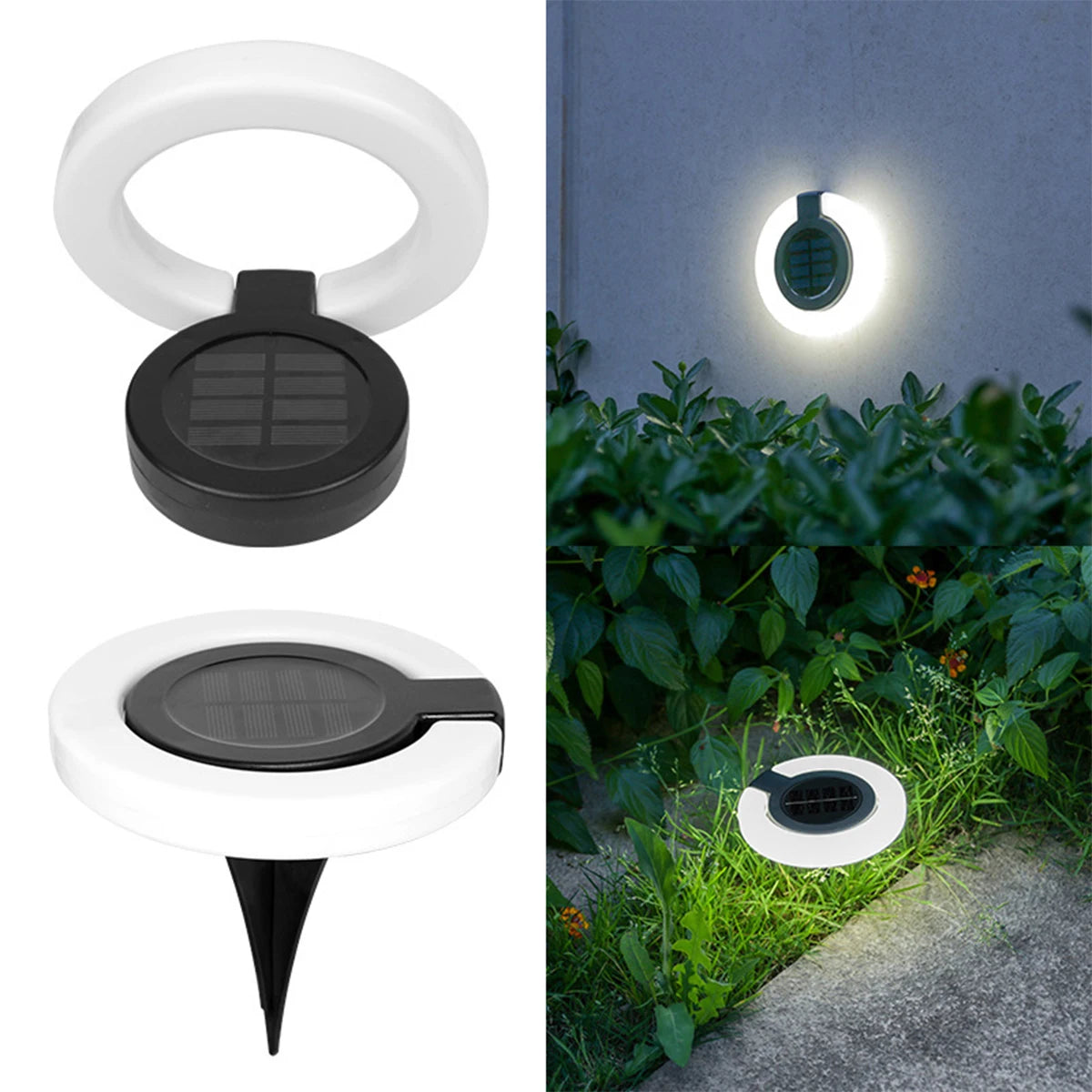 Led Solar Waterproof Atmosphere Light Lights For Outdoor Underground Deck Folding Garden Stairs Decoration Powered Step Driveway