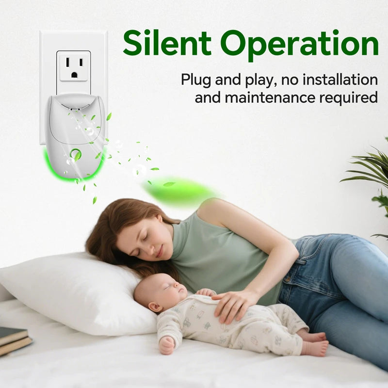 Compact USB Plug Play Negative Ion Air Purifier Intelligent Eliminates Odors Smoke And Formaldehyde Purifies For Room