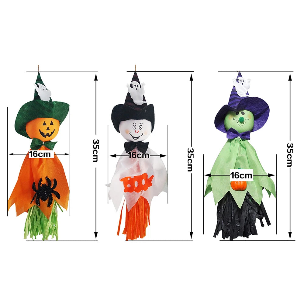 Halloween Ghost Doll Pendant,Halloween Home Haunted House Kindergarten Hanging Decorations Props