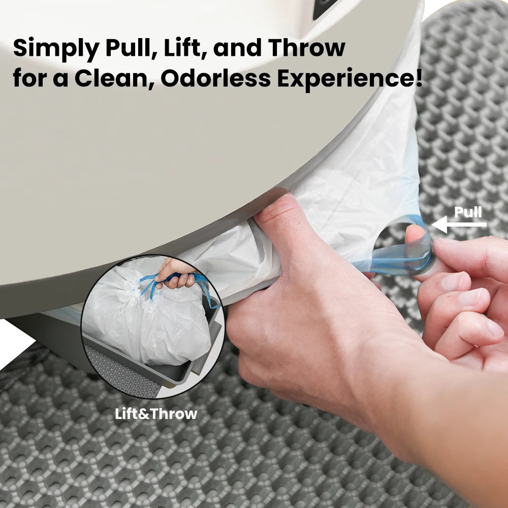 Smart Cat Litter Box, Self-Cleaning with Tuya App Control, 8L Large Capacity, Infrared Sensor Safety, Leak-Proof Design