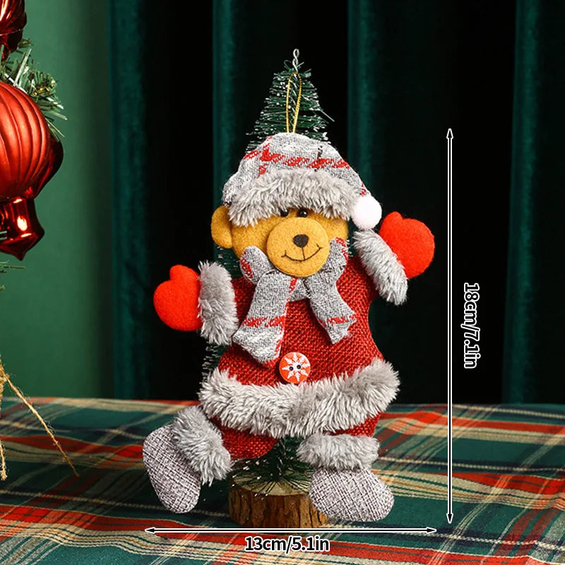 Christmas Decorations Christmas Tree Accessories New Year Kawaii Hanging Pendants Gift Sock Pendant for Navidad Decor