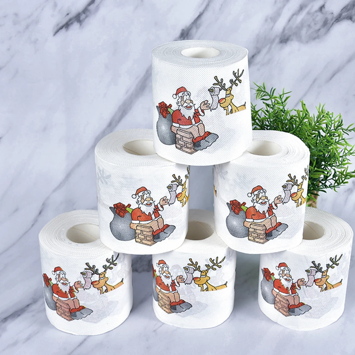 Christmas Santa Claus Bath Toilet Roll Paper Merry Christmas Decoration for Home 2025 Xmas Ornaments Navidad Natal New Year 2026