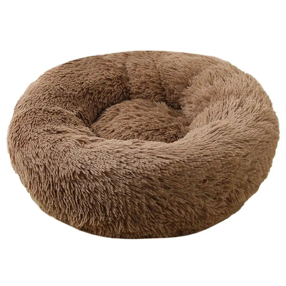 Home Plush Pet Nest Winter Cat Nest Dog Nest Warm Detachable and Washable Round Cat Nest Pet Bed Seasonal Universal Decoration