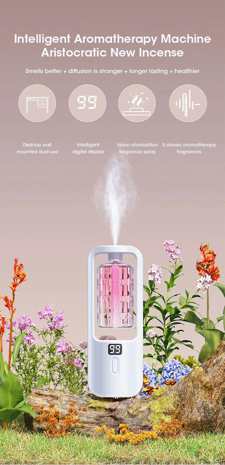 Aromatherapy machine essential oil combination with adjustable five gears, Shangri-La, only the true self, Hilton, car, home
