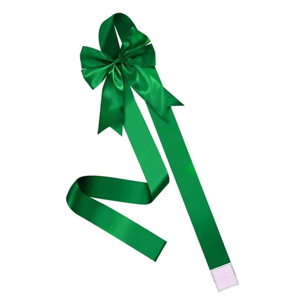 Christmas Cabinet Ribbons Bows Christmas Door Cabinet Bows Cabinet Door Bows Festive Large Xmas Bows for Christmas Party