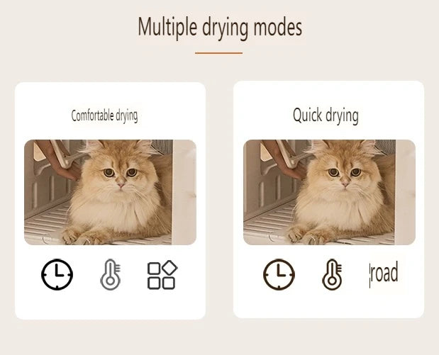 Smart Pet Drying Box, Automatic Temperature Control Dryer, Water Sterilization, Anti Cold, Beauty Equipment, Cats and Dogs