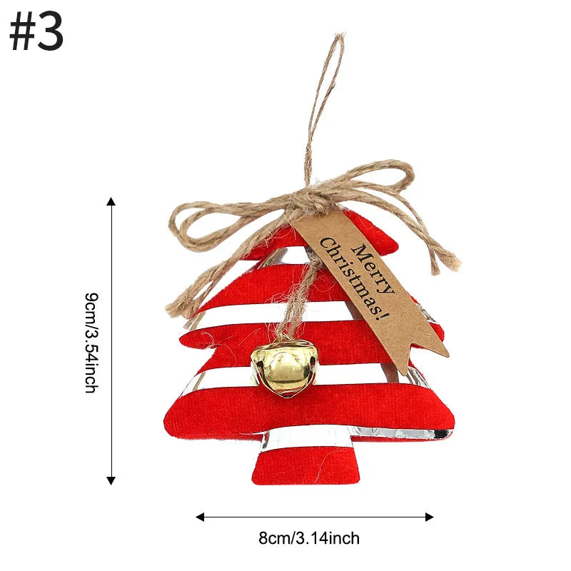 Christmas Decorations Christmas Tree Accessories New Year Kawaii Hanging Pendants Gift Sock Pendant for Navidad Decor