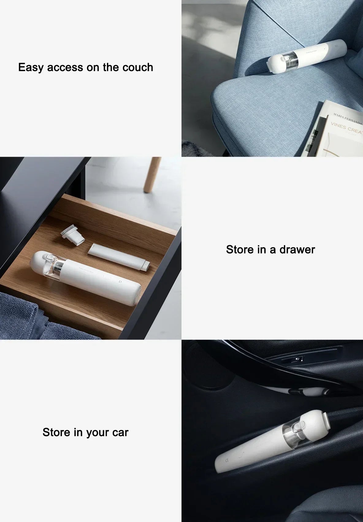 Handheld Portable Vacuum Cleaner For Home 13000PA Cyclone Suction