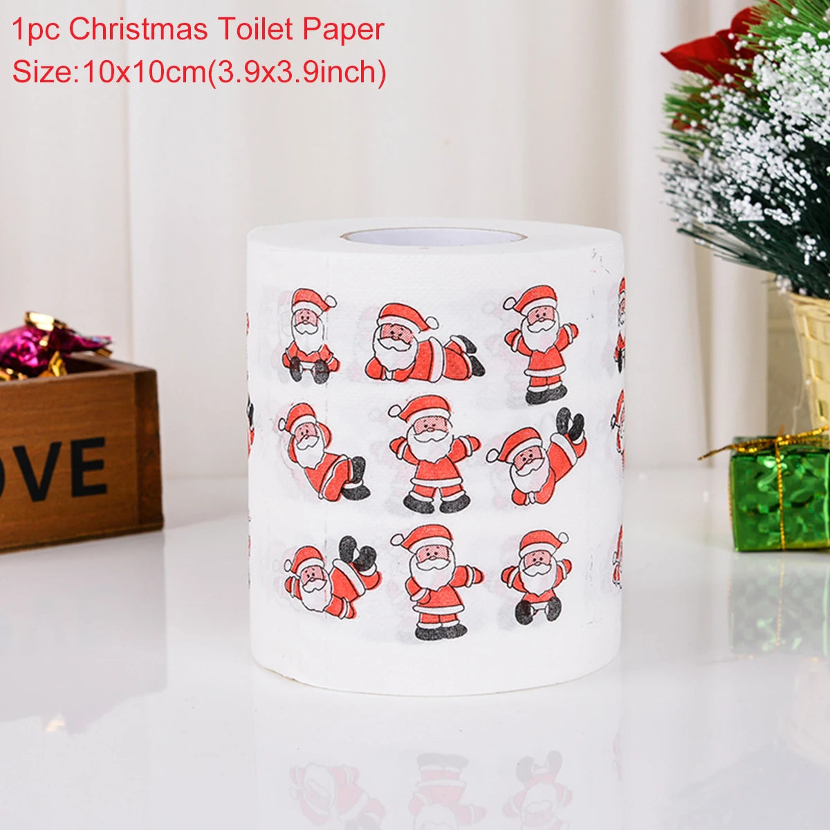 Christmas Santa Claus Bath Toilet Roll Paper Merry Christmas Decoration for Home 2025 Xmas Ornaments Navidad Natal New Year 2026