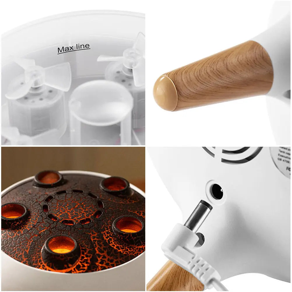 New Dynamic Jellyfish Air Humidifier 250ml Essential Oil Diffuser Remote Control Bedroom Humidifier With 7 Colorful Night Lights