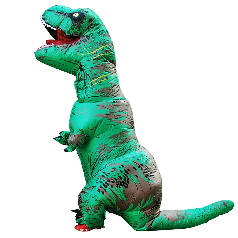 Halloween T-Rex Dinosaur Inflatable Costume Full Body Dinosaur Cosplay Adult Costumes Funny Party Props Christmas Costume Kids