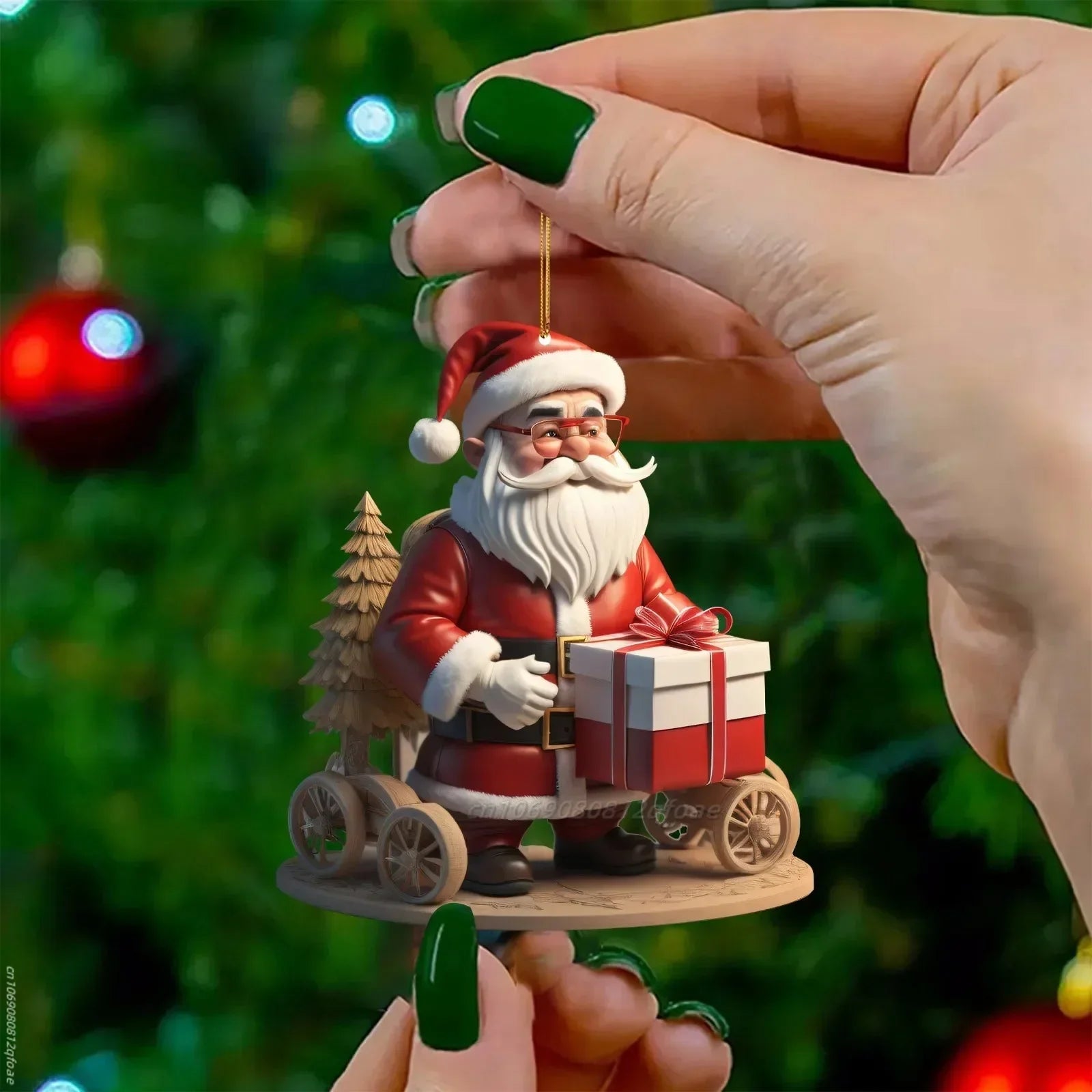 Christmas Santa Claus Snowmen Pendant Christmas Tree Hanging Oranment New Year 2025 Gift Xmas Tree Decoration for Home Decor