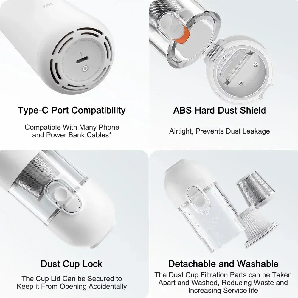 Handheld Portable Vacuum Cleaner For Home 13000PA Cyclone Suction