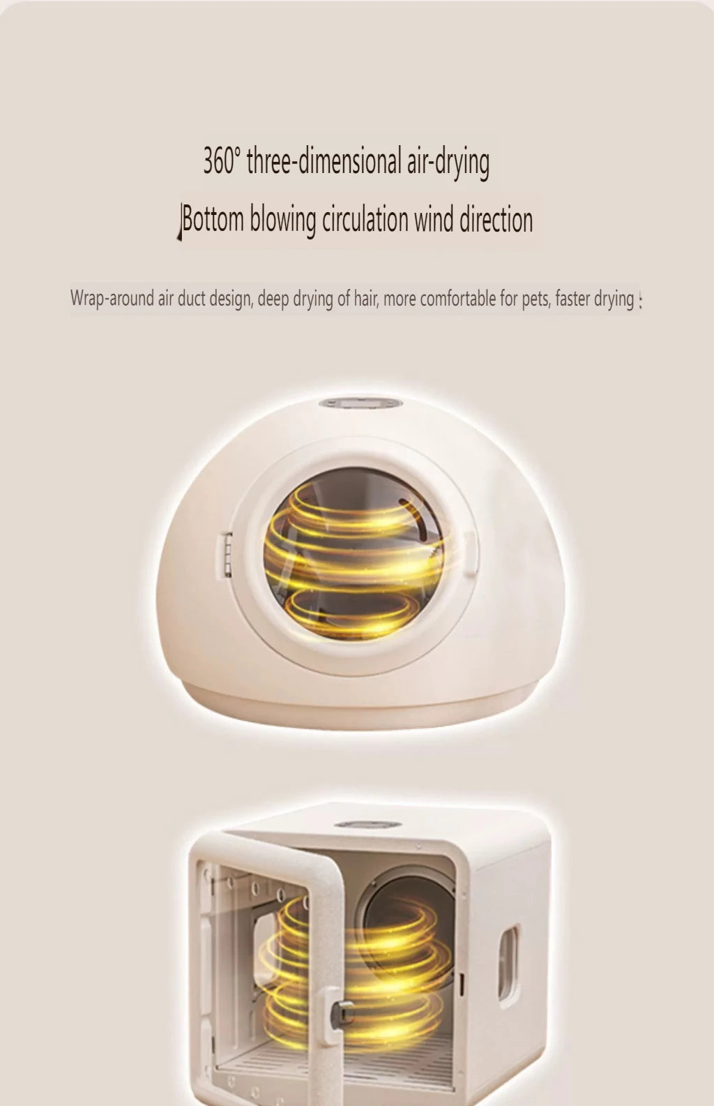 Smart Pet Drying Box, Automatic Temperature Control Dryer, Water Sterilization, Anti Cold, Beauty Equipment, Cats and Dogs