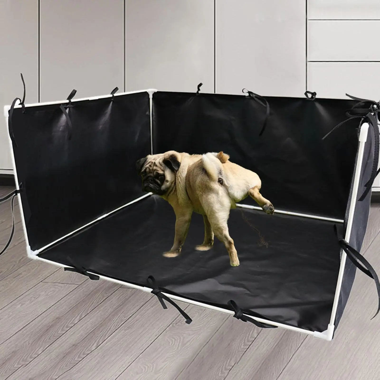 Indoor Dog Potty Tray Wall Reusable Portable for Small Medium Dogs Easy to Clean Dog Training Toilet for Apartment Patio