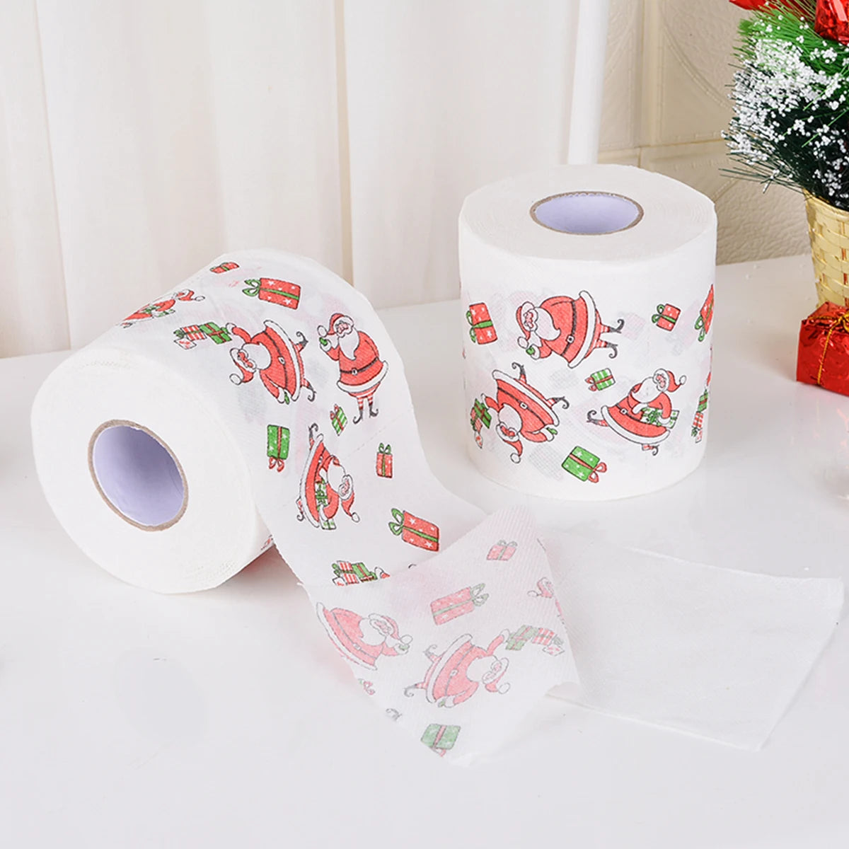 Christmas Santa Claus Bath Toilet Roll Paper Merry Christmas Decoration for Home 2025 Xmas Ornaments Navidad Natal New Year 2026