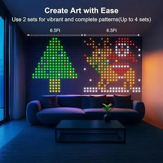 DIY Christmas Party DC5V WS2812 Fairy Lights USB Curtain Led String RGBIC Led String Light Decor Smart Bluetooth APP Control