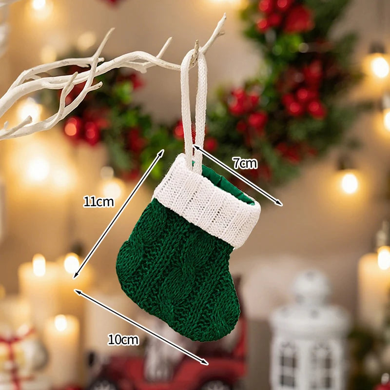 Christmas Decorations Christmas Tree Accessories New Year Kawaii Hanging Pendants Gift Sock Pendant for Navidad Decor