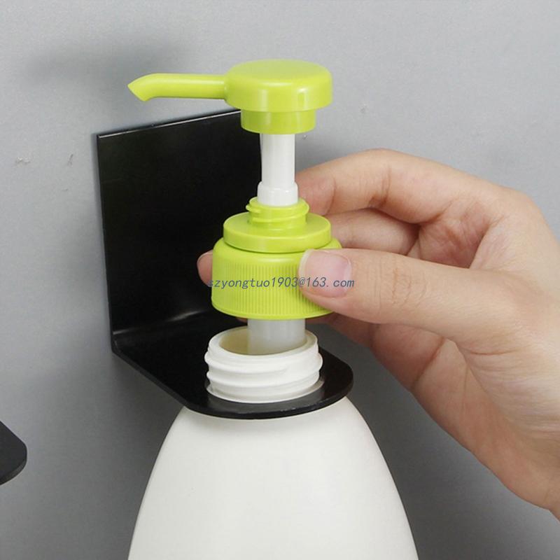 Hanger Wall Sticker Shower Gel Bottle Holder Shampoo Hand Soap Hook Holder Liquid Soap Holder for Kitchen Bathroom