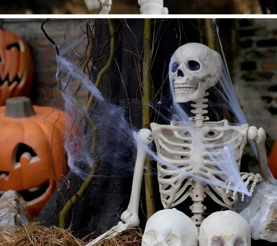 Simulation Skeleton Halloween Decoration 40/60/90/170cm Giant Skeleton Horror Decoration Home Halloween Party Skeleton Ornaments