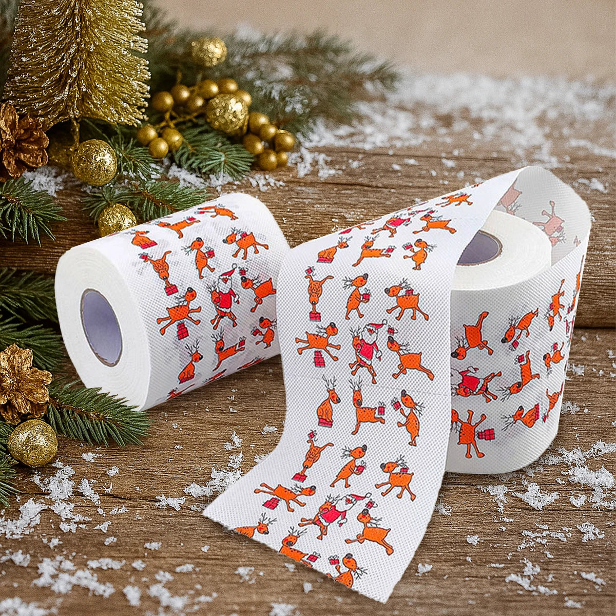 Christmas Santa Claus Bath Toilet Roll Paper Merry Christmas Decoration for Home 2025 Xmas Ornaments Navidad Natal New Year 2026