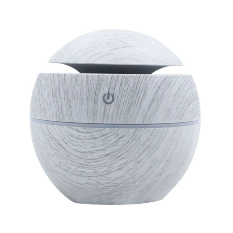 Mini Woodgrain Ultrasonic Humidifier USB Essential Oil Diffuser Portable Desktop Aromatherapy Air Humidifier for Home Office Use