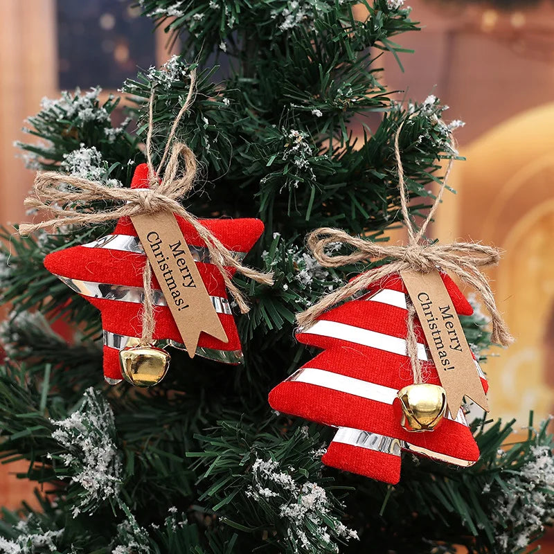 Christmas Decorations Christmas Tree Accessories New Year Kawaii Hanging Pendants Gift Sock Pendant for Navidad Decor