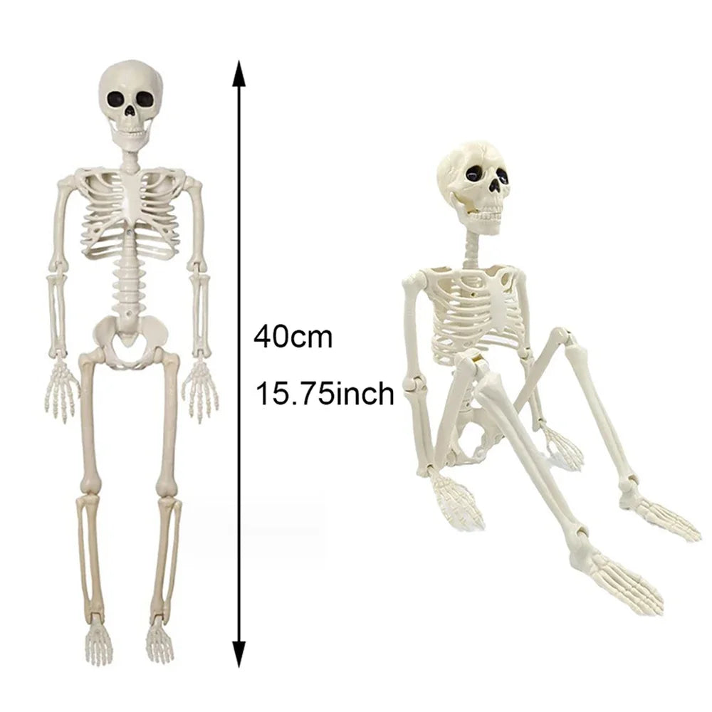 40cm Halloween Human Shape Skeleton,Posable Skeleton,Human Shape Bones,Halloween Herror Decorations,Haunted House Horror Props