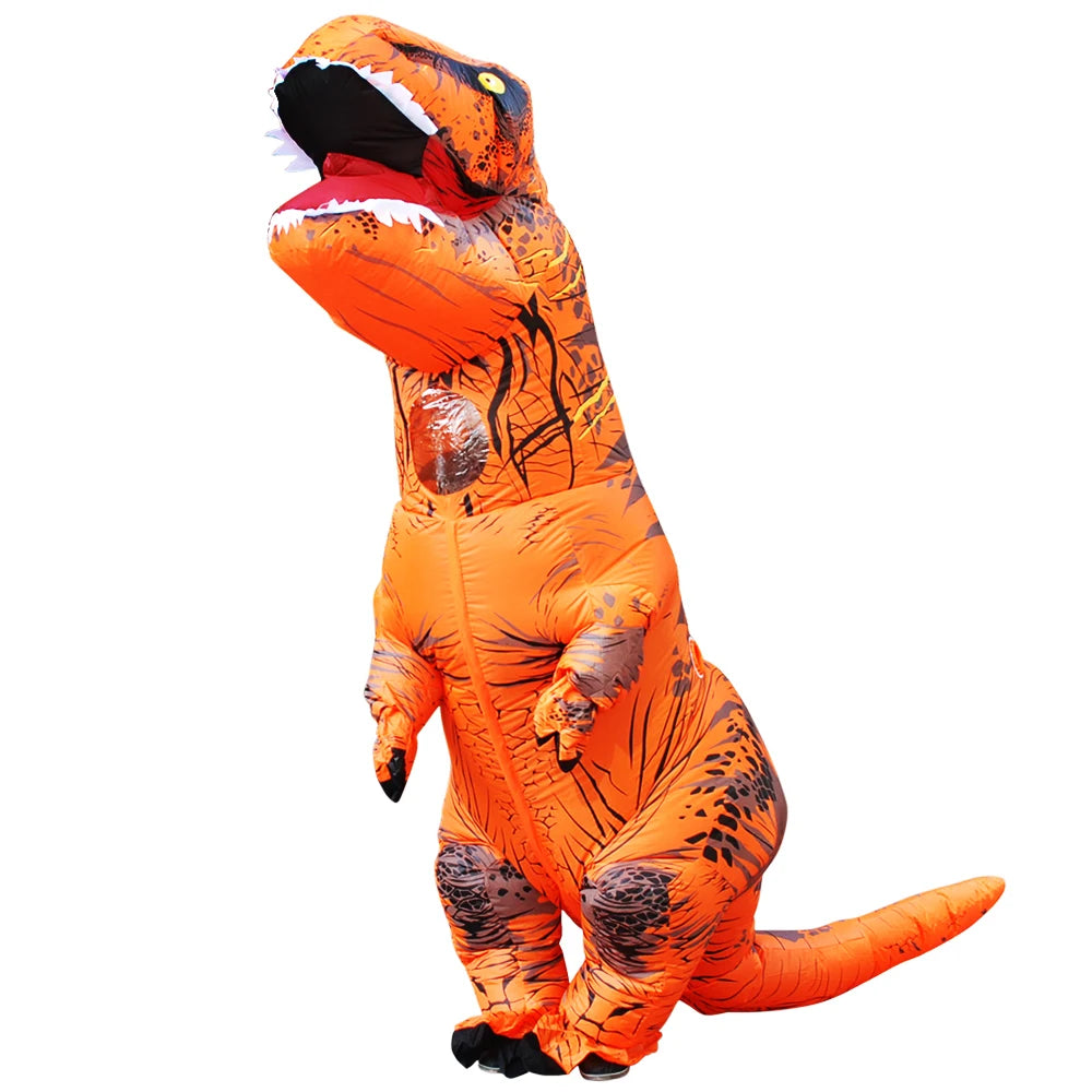 Halloween T-Rex Dinosaur Inflatable Costume Full Body Dinosaur Cosplay Adult Costumes Funny Party Props Christmas Costume Kids