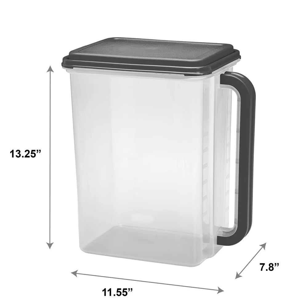Large Food Storage Container 46 Cup Kitchen Canister with Handle and Pour Spout BPA Free Plastic Stackable Pantry and Pet Food