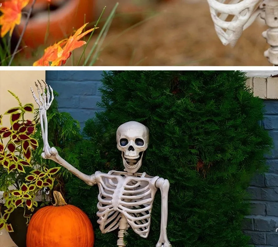Simulation Skeleton Halloween Decoration 40/60/90/170cm Giant Skeleton Horror Decoration Home Halloween Party Skeleton Ornaments