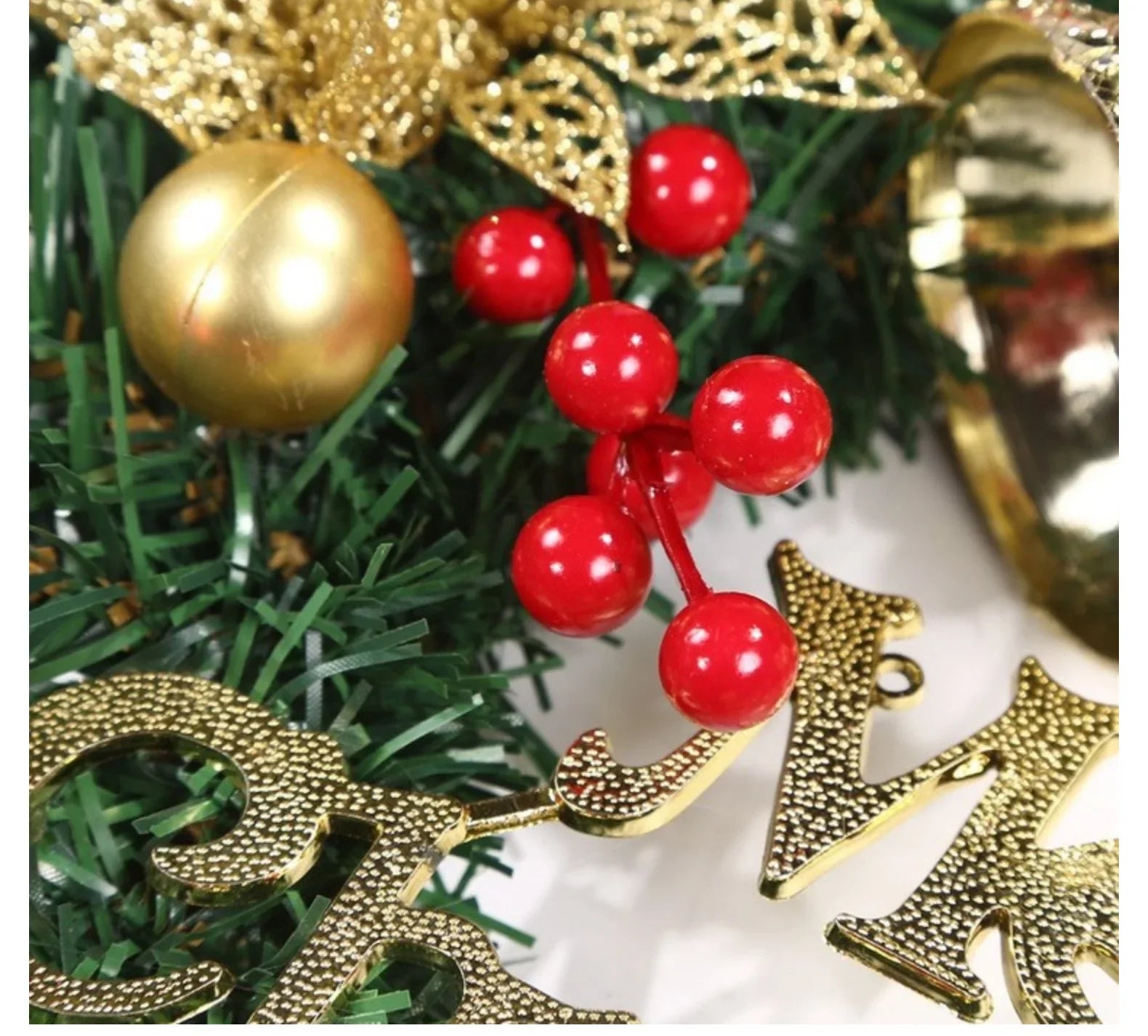 Christmas Decoration Wreath 30cm Festival Garland Christmas Decorations Front Door Window Wall New Year Party Supplies